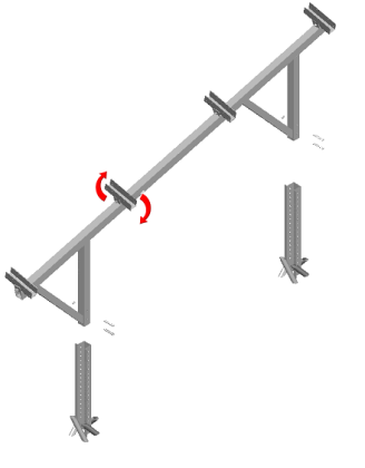 Ground Mounting Systems Without the Need of Purlins for PV Kits